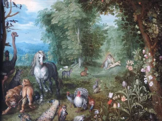 Paradise with the Creation of Eve